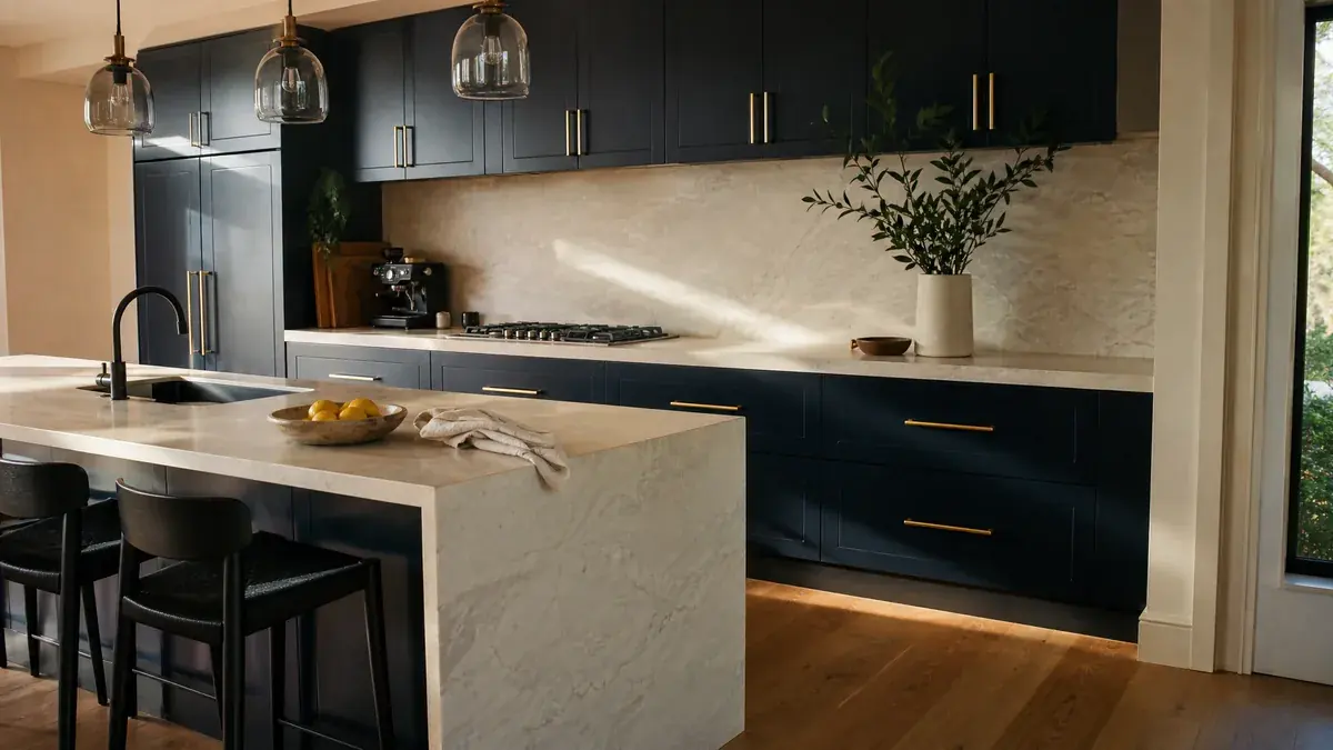 Completed modern kitchen renovation funded by releasing home equity